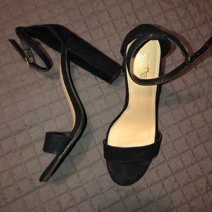 Black Chunky Heels